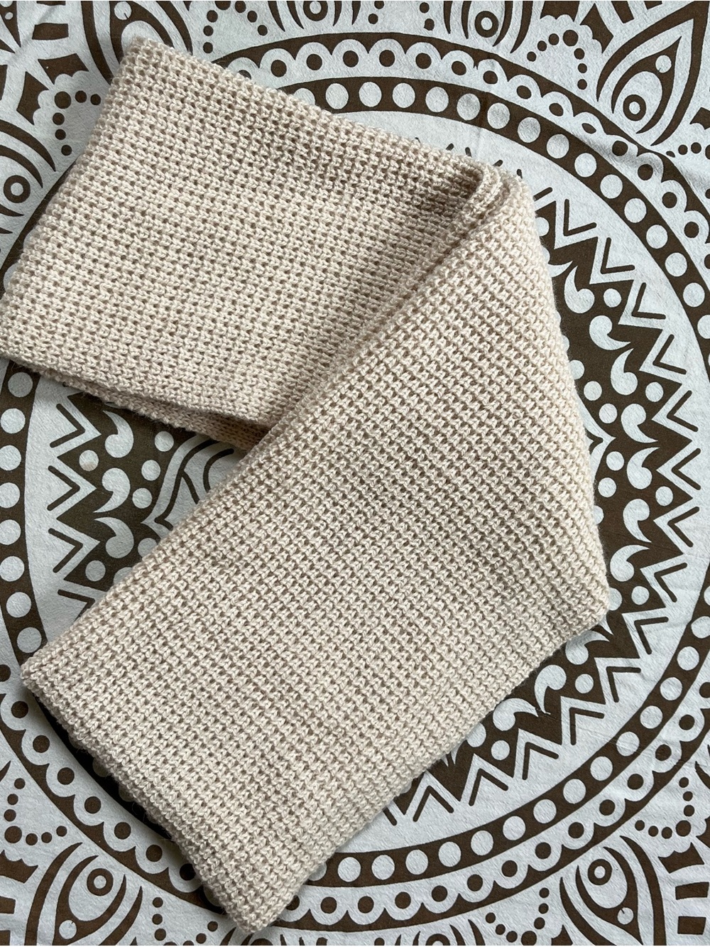 Oeuf Cream Knit Scarf
